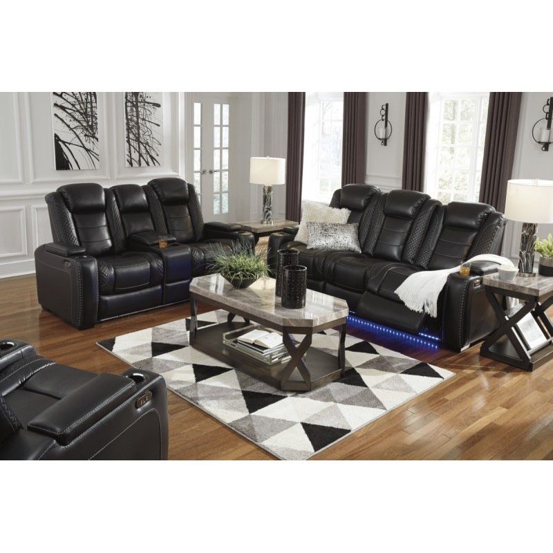 Black Power Reclining Sofa & Loveseat