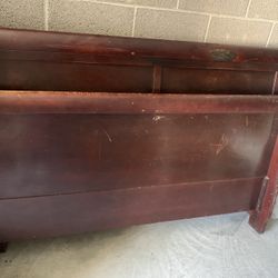 🎄SLEIGH FULL SIZE BED-SOLID WOOD 🌲