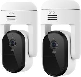 Arlo 2K Pan Tilt Security Camera 2 pack