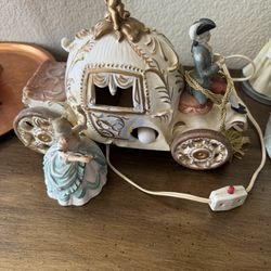 Capodimonte a Armani Porcelain Cinderella  Music Lamp