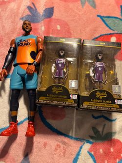 LeBron James Figure Lot – Tune Squad + Funko Gold