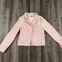 Women’s Small Pink Stretch Corduroy Jacket
