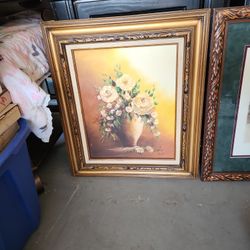 Wood Frame And Oil Paint
