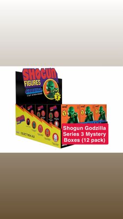 Super7 Shogun Godzilla Blind Box Flat Series 3 — 12 Pack 3.75” ReAction Figures