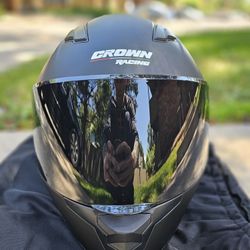 Crown Racing Motorcycle Helmet