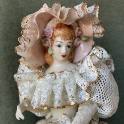 Antique Porcelain Doll by “Heirlooms of Tomorrow” 10” High. Great Condition