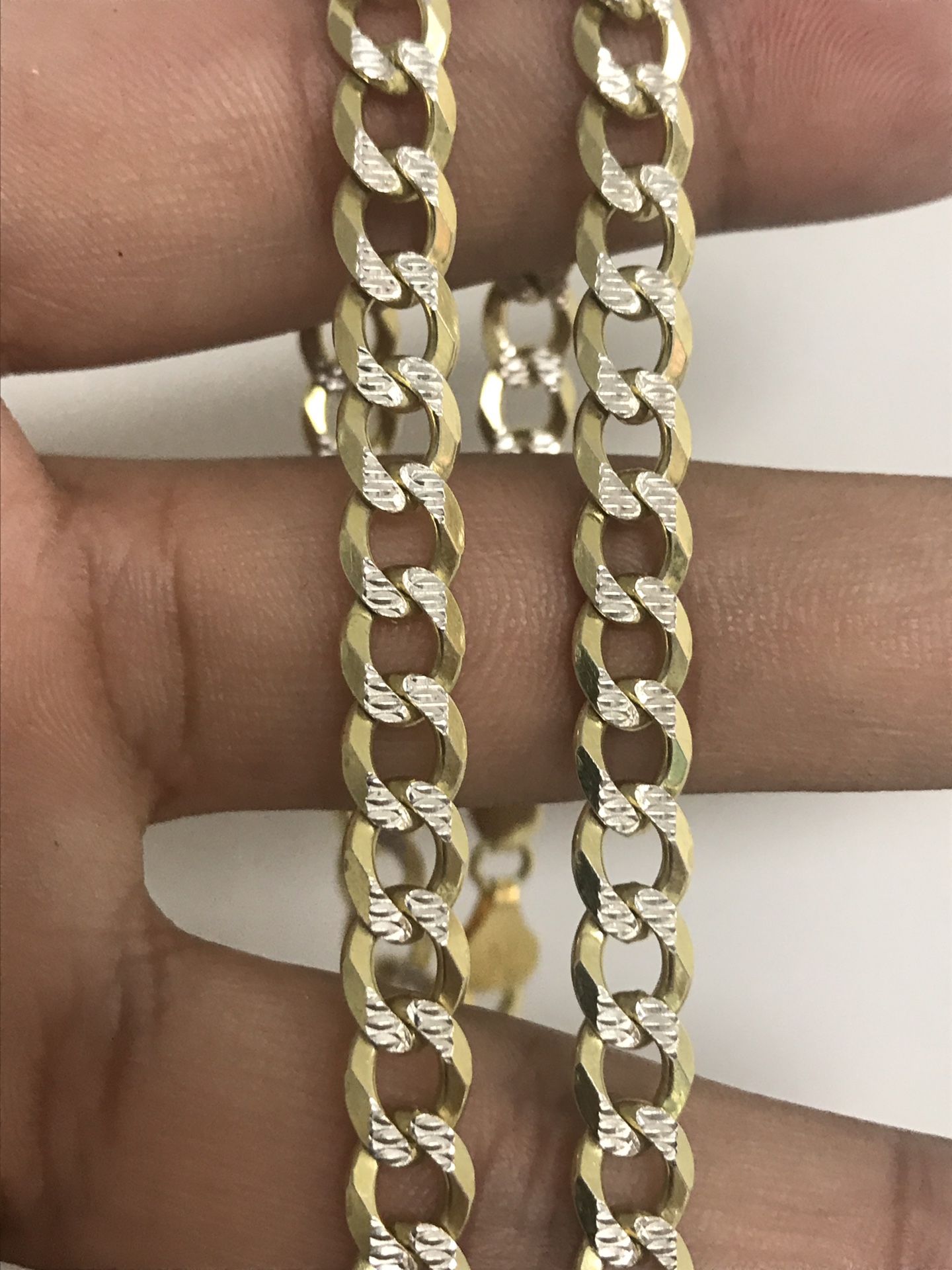 14k Gold vermeil Cuban link chain