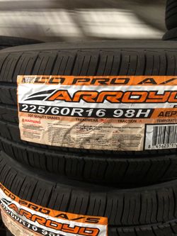 Brand New Tires (1) Arroyo Eco Pro AS (225/60R16) (Single) ($66)