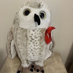 The Petting Zoo Peluche de búho nevado