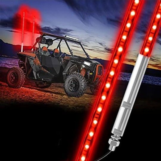 RED LED WHIP LIGHT