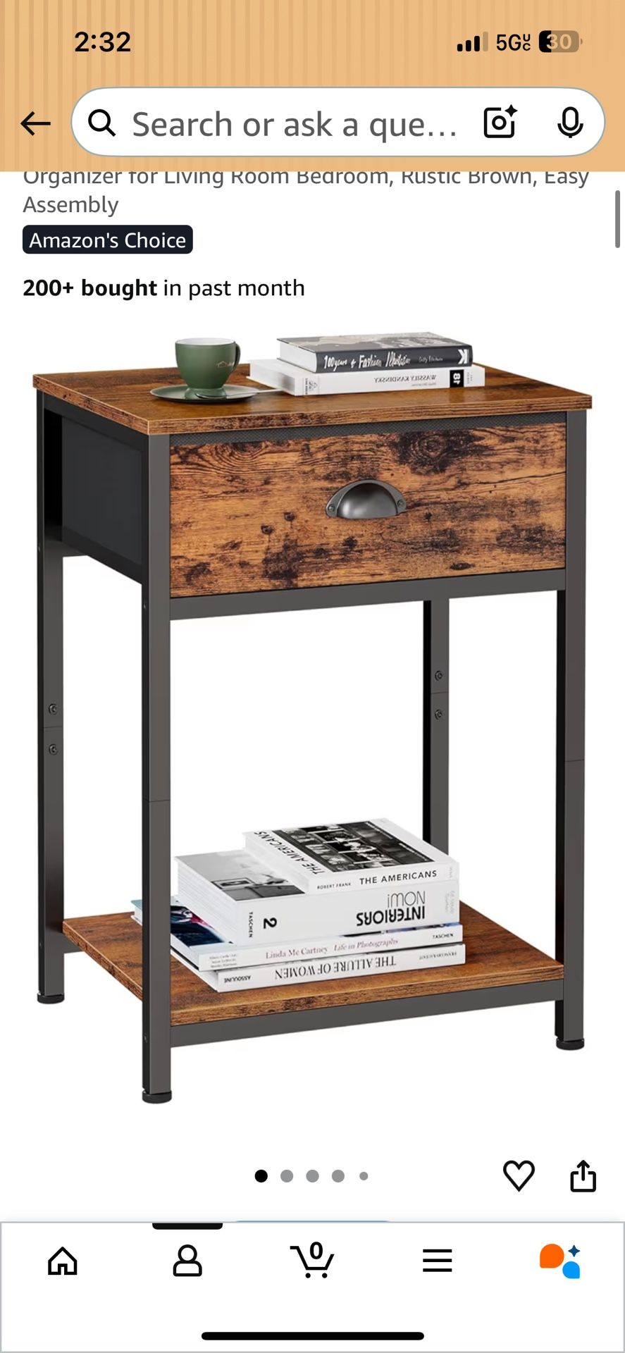 End Table Brand New Boxes Amazon