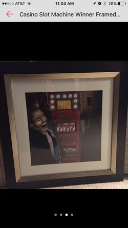 Beautiful casino slot machine picture. A beautiful frame.