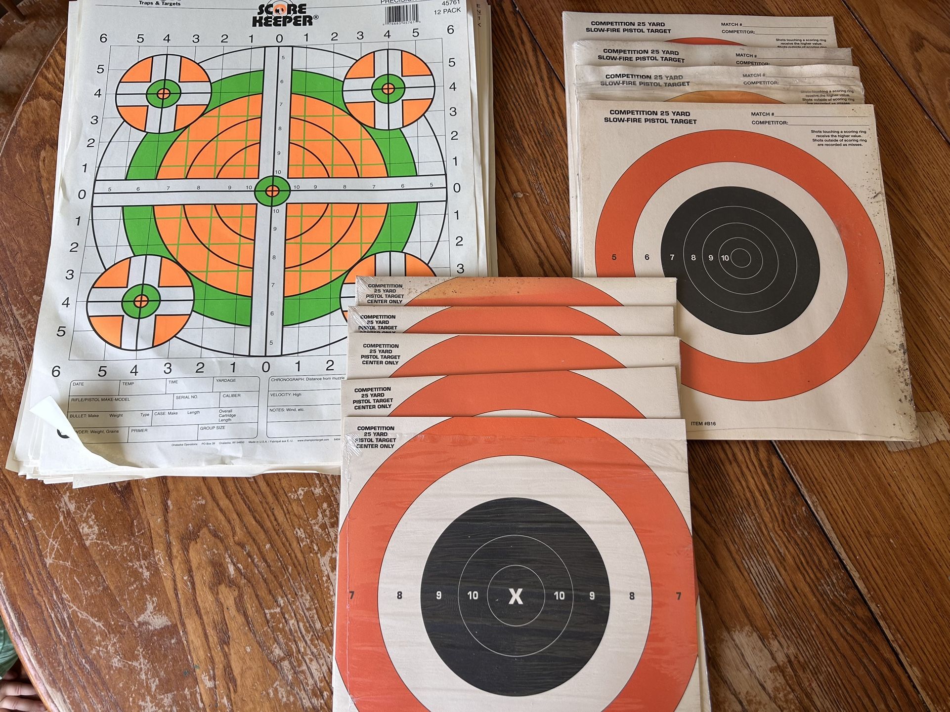 Hundreds of Paper gun range shooting targets