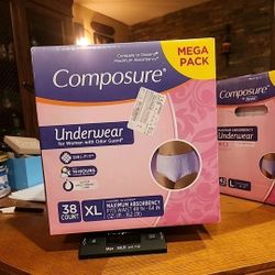 Composure Underwear For Women XL 38 Count