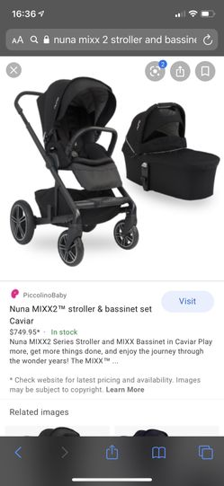 Nuna mix stroller and bassinet