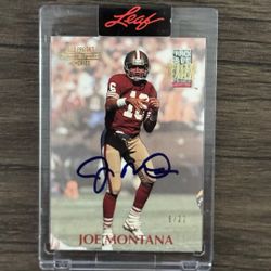 Joe Montana Auto Leaf 6/22