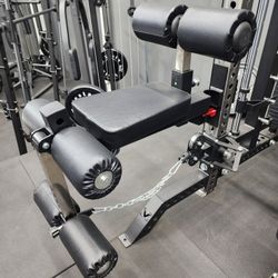 LEG EXTENSION  / LEG CURL  /  LAT PULL DOWN SEAT. FITS 3 IN X 3 IN 11 GAUGE STEEL METAL FRAME 1 IN HOLE ATTACHMENT ( BRAND NEW IN THE BOX  )