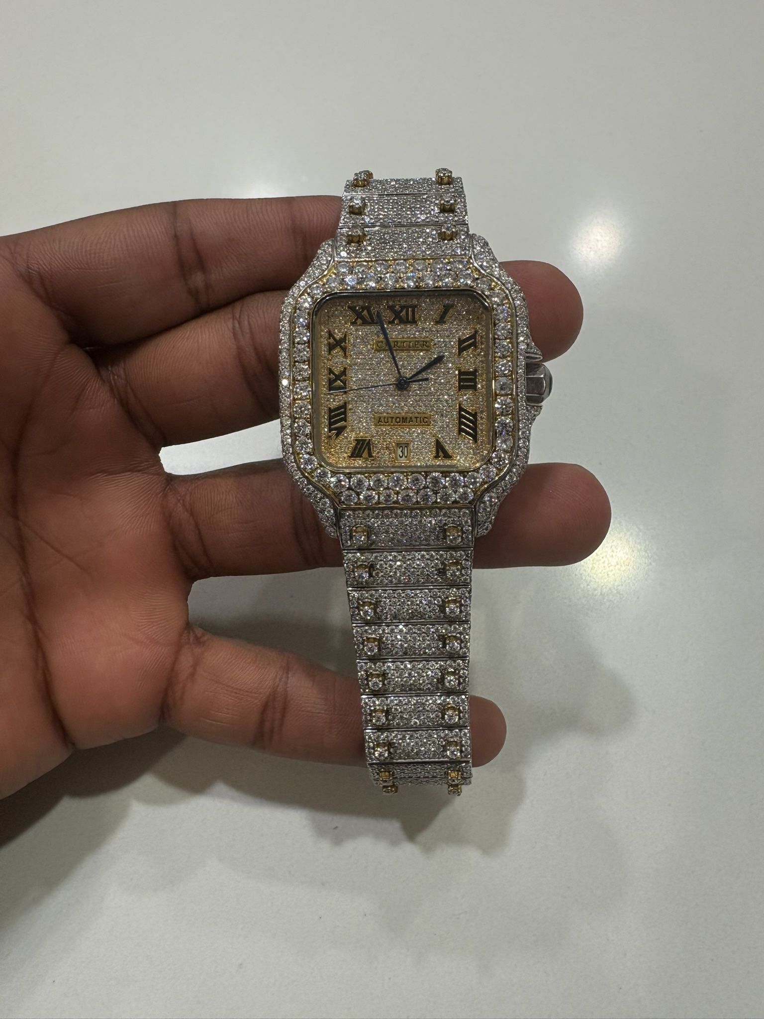 Cartier Santos Diamond Watch