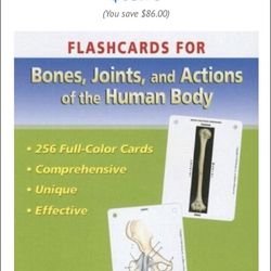 Flash  cards (Bones, Joints And Actions Of Human Body)