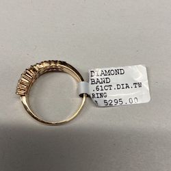 Solid 18k Gold Infinity Ring w/ .61ct VS2 Diamonds