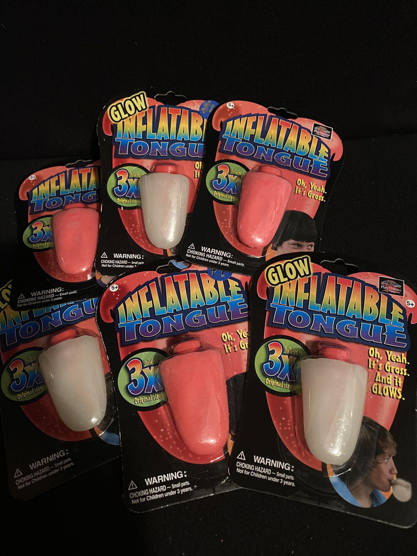 Original Inflatable Tongue, and Glow Inflatable Tongue