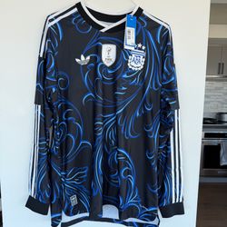 NEW adidas AUTHENTIC SIZE XL Argentina 2026 Away Long Sleeve Climacool Jersey