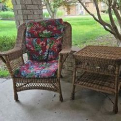 3 Piece Wicker Furniture Set 