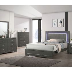 Brand New Elegant Alison LED Queen Bed Set 