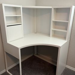 White Corner Desk