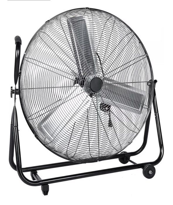 30-Inch Floor Fan with Roll Booster - Industrial-Grade Airflow, 360 Degree Adjustable Tilt, and Portable Design for Rapid Cooling and Flexible Air Cir