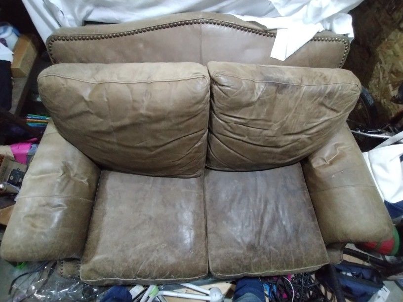 Small Leather Couch/Love Seat