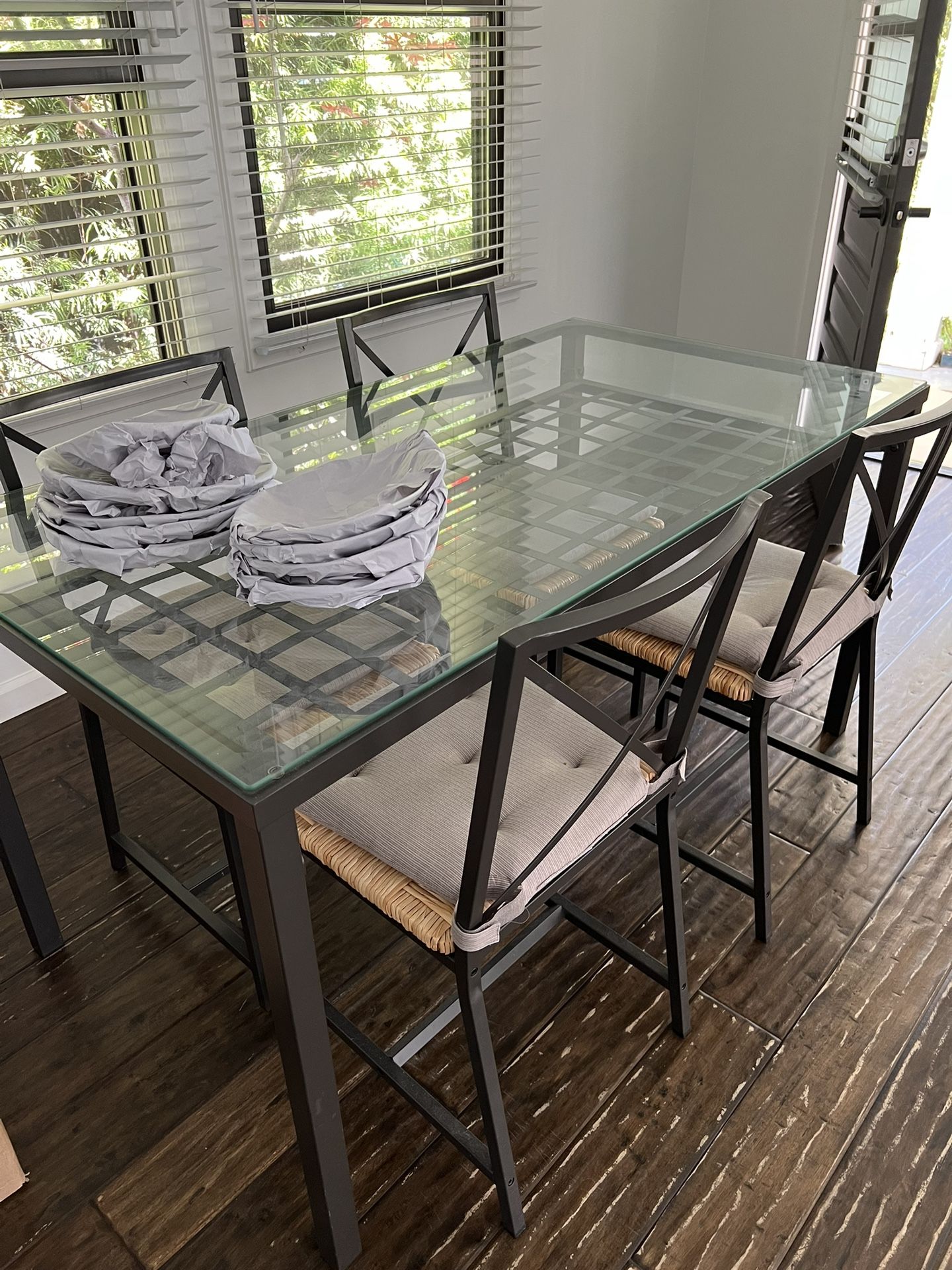 IKEA Glass Dining Table & Chairs