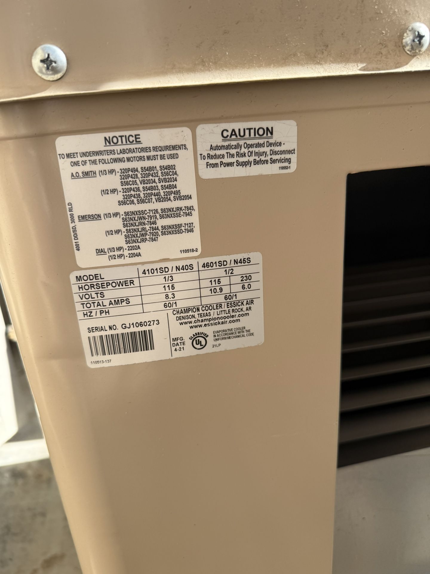 Swamp Cooler New Champions