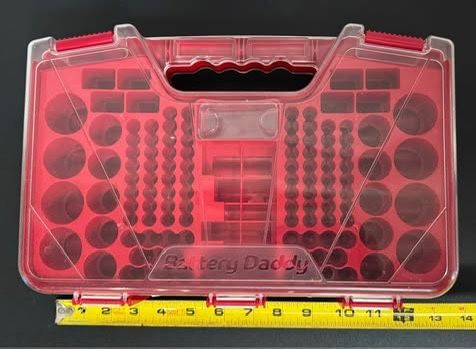 Battery Daddy Storage System Case Double Sided Holds 180 Batteries just $8 