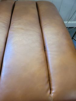 Faux Leather Modern Bench Chase