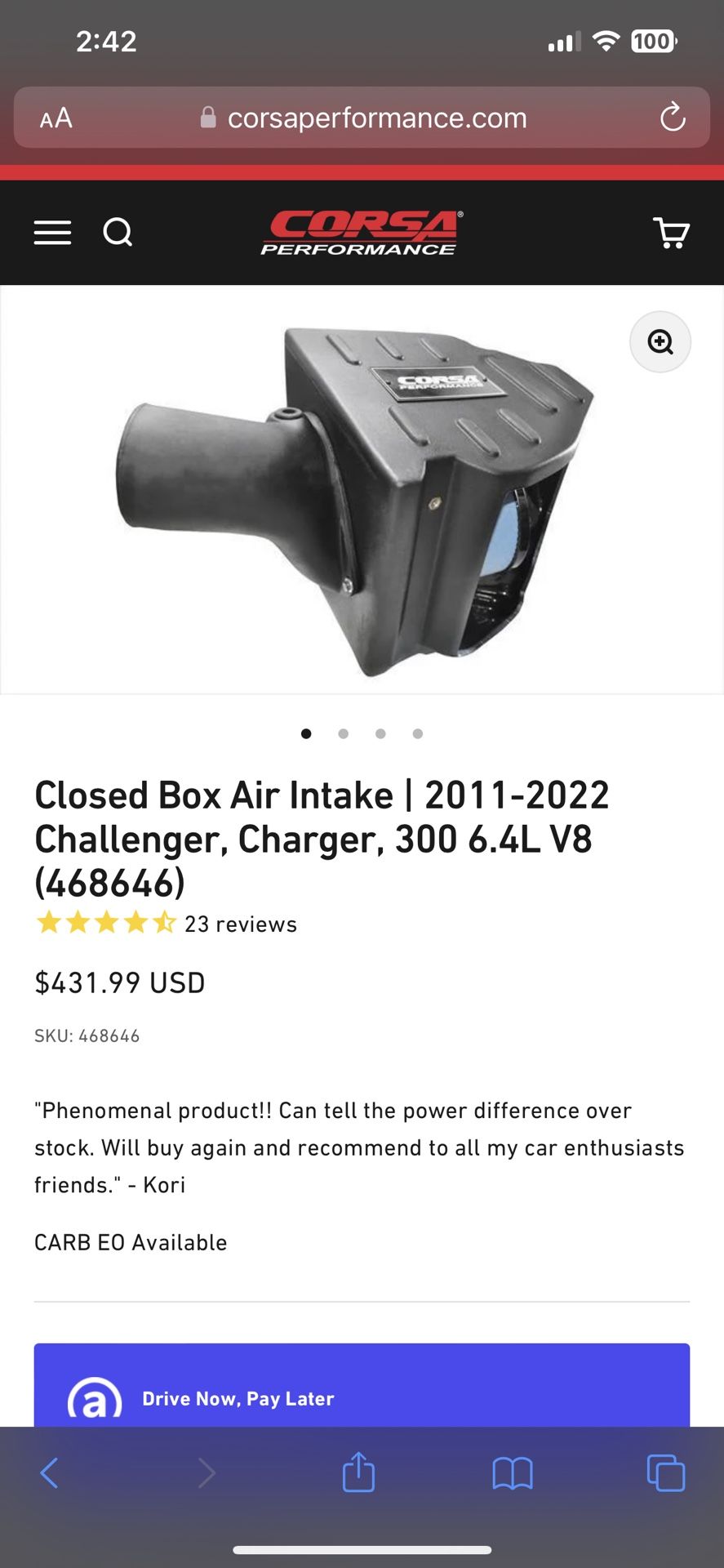 Closed Box Air Intake
