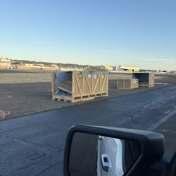 Large Wood Shipping Crates