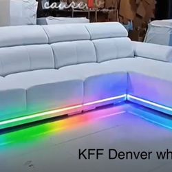New LED White Sectional Subwoofer,Bluetooth Speakers,wireless Charger,