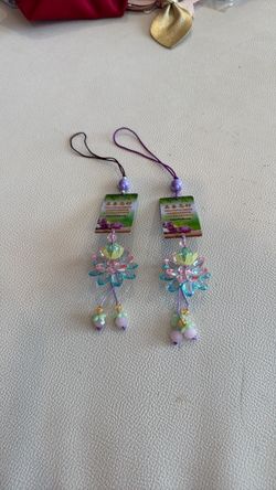 Falun Dafa Lotus Flower Charm Keychains – Set of 2