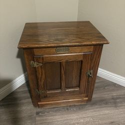 Vintage White Glad Icebox Cabinet