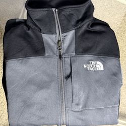 The North Face Jacket Black/Grey Zip Pockets TKA Stretch Outerwear Mens