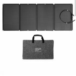 160-Watt Portable Solar Panel, Foldable Solar Charger Chainable for Power Station/Generator, Waterproof for Outdoors