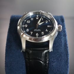 Custom Made Elegant Pilot Style Watch | Automatic Movement | Leather Strap | New