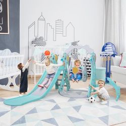 Toddler Slide and Swing Play-Set, 5-in-1 Baby's Activity Center, NEW 
