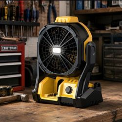 Fan and Light for DeWalt 20 volt
