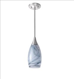 Cowie 1- Light Gray Teardrop Pendant