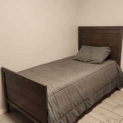 Twin Bed Mattress Grey