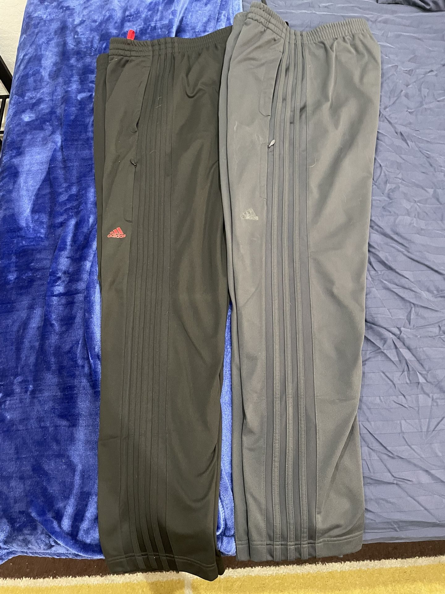 Mens Adidas Sweatpants, 2 Pairs Available, Size Large And Barely Worn