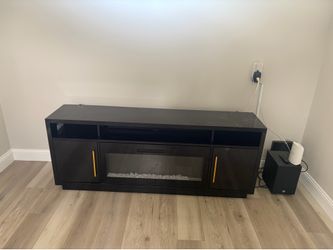 Electric fire TV stand
