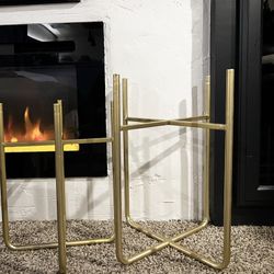 Metal gold Plant Holders (lightweight) 